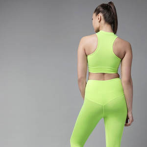 Conjunto de Yoga para Mujer, Diseño Moderno, Spandex/Poliéster, Transpirable, Ecológico, 2 Piezas, Diseño Sólido, Ropa de Gimnasio - Product Image 6