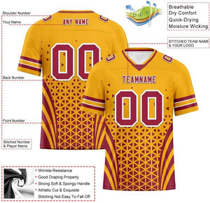 Jersey de Fútbol Americano Personalizado de Última Generación Fabricado Profesionalmente en 2026, Servicio OEM ODM, Impresión por Sublimación - Product Image 4