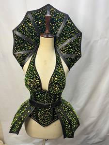Green Sequined Rhinestone Mini <b>Prom</b> <b>Dress</b> Asymmetrical Neck <b>Corset</b> Eco-Friendly Party Clubwear Evening <b>Dress</b> - Product Image 3