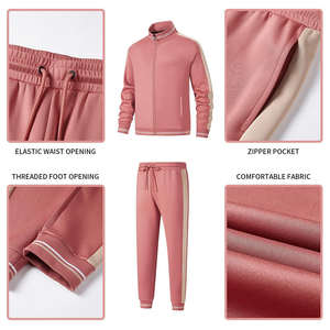 Conjunto Deportivo 2 en 1 para Hombre, Primavera, Estampado Sólido, Transpirable, Estilo Urbano, Chaqueta y Pantalones con Logotipo Personalizado, Pedido al por Mayor OEM 2026 - Product Image 6