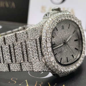 Reloj Mecánico de Lujo de Acero Inoxidable con Diamantes Engastados Personalizado 2025, Cristal de Zafiro, Movimiento ETA, Certificado GRA, para Hombre - Product Image 3