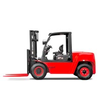 Chariot élévateur diesel de 5 tonnes (5000 kg) avec déplaceur latéral pour entrepôt, usine et manutention de conteneurs