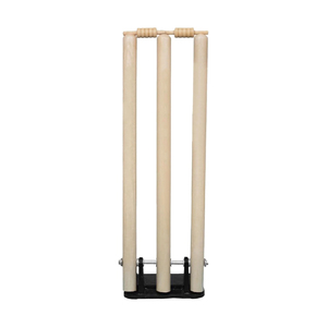 Ensemble de piquets de cricket haut de gamme en bois de frêne, piquets durables pour les sports professionnels et les académies de cricket - Product Image 1