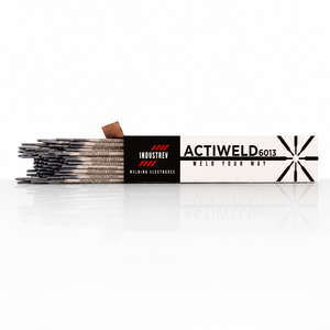 ผู้ผลิตอิเล็กโทรดเชื่อม E6013 ในอินเดีย รองรับ OEM/ODM INDUSTREV ACTIWELD ลวดเชื่อมเหล็กอ่อนเคลือบรูไทล์คุณภาพสูง - Product Image 1