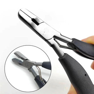 Pinces professionnelles pour extensions de cheveux, pour micro-anneaux et retrait de fusion, pinces et outils de précision pour extensions de cheveux à pointe plate - Product Image 3