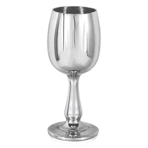 Verre à vin en métal plaqué argent au design simple, gobelet, verre à vin rouge, verre à martini pour accessoires de bar - Product Image 1