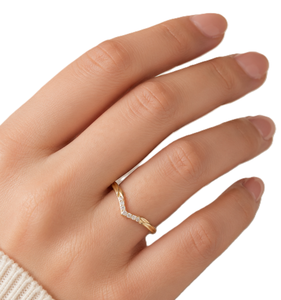 แหวนเพชรทรงกลมเพาะเลี้ยงในห้องปฏิบัติการ ขายส่ง ทองคำแท้ 14K 18K แหวนสัญญา ดีไซน์เนอร์ แหวนแต่งงาน เครื่องประดับเจ้าสาว แหวนโค้งมินิมอล - Product Image 5