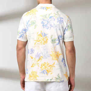 เสื้อโปโลผู้ชายแขนสั้นทรงสลิมฟิตสไตล์เกาหลีลายทางลำลอง ผ้าโพลีเอสเตอร์ใส่สบายสำหรับฤดูร้อน รับทำโลโก้ OEM ตามสั่ง - Product Image 4