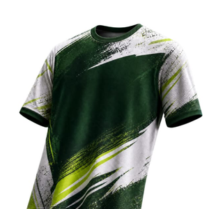 Polo de tennis pour homme à manches courtes, imprimé par sublimation, motif géométrique, respirant, coupe classique, col rabattu. - Product Image 4