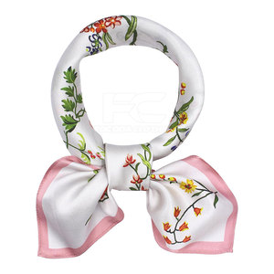 Best Selling Unique Design High Quality All Season Women's <b>Square</b> <b>Scarf</b> Silk Screen Printed Elegant Casual Use - Product Image 1