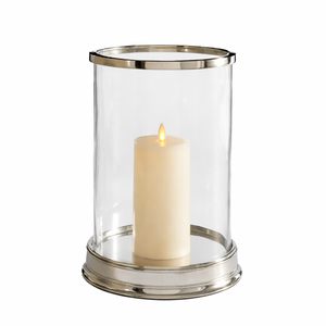 Portavelas de Hierro Plateado Daphne Hurricane, Diseño Redondo Ecológico para Bodas, Navidad, Decoración del Hogar y Fiestas - Product Image 2