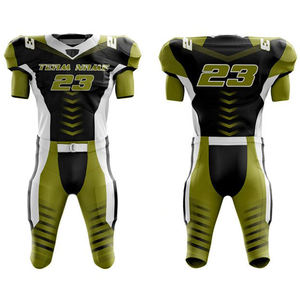 OEM Men's High Quality Solid American Football Uniform Short Sleeves Custom Logo Comfortable Fabric Football Uniform For Men's - Product Image 1