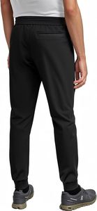 Pantalon de jogging pour homme en tricot technique extensible super confortable avec empiècements en mesh et fermeture éclair thermosoudée - Product Image 4
