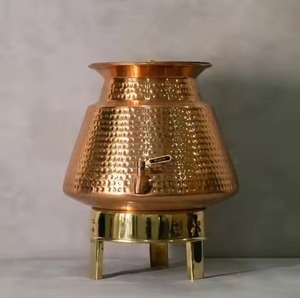 Designer Copper Water <b>Dispenser</b> Multipurpose Water Container with Tap Suitable for <b>Drinking</b> Water in Kitchen Dining Event Use - Product Image 6