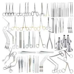 Kit de Instrumentos Quirúrgicos ORL de Acero Inoxidable BISONS, Instrumentos Reutilizables para Oído, Nariz y Garganta, Certificación CE para Clínica - Product Image 1