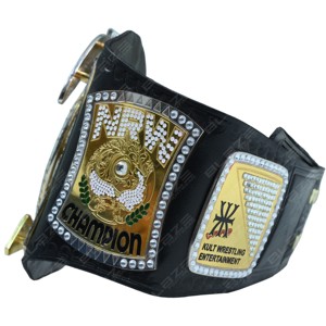 Réplica del Cinturón de Campeonato de la WWE de John Cena, Chapado en Oro, Decorado con Pedrería, Hebilla de Aleación Informal, Cinturón de Título - Product Image 2