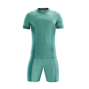 Custom Sublimated Soccer Jersey Set Men's V-Neck Short Sleeve Moisture Wicking 100% Polyester <b>Athletic</b> Fit Dot Pattern Uniform - Product Image 2