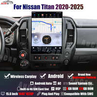 Autoradio GPS Android 13 15,6'' AuCar pour Nissan Titan 2020-2025, écran Tesla, lecteur multimédia DVD, vidéo automobile