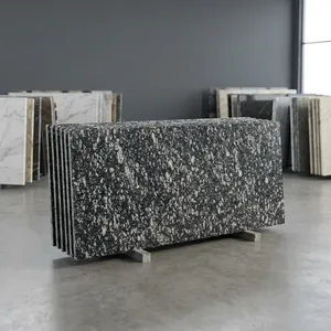 Pierre décorative en granit noir rubis de qualité commerciale avec finition polie lisse pour hôtels, bureaux et maisons - Product Image 3