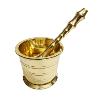 Handcrafted Stainless Steel Mortar Pestle Set Modern Gold Finish Durable Food Grade Eco-Friendly Spice <b>Grinder</b> Tool <b>Herbs</b> Spices - Product Image 2