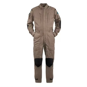 Combinaison imperméable pour homme, couleur beige, avec col montant et fermeture éclair, pour activités de plein air - Product Image 1