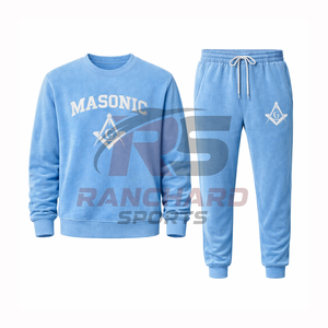 Sudadera con Capucha y Pantalones Deportivos de Felpa de Algodón con Logotipo Masónico Personalizado, Fabricante OEM, Sudadera con Símbolo Masónico al por Mayor, Impresión Personalizada - Product Image 1