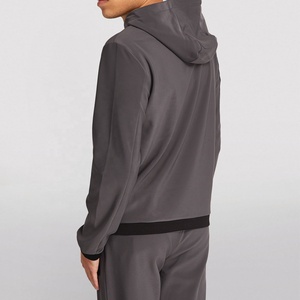 Mens PIHA SPORTS Custom New Design Warm Hooded Long Sleeve <b>Zip</b>-<b>Up</b> Hoodie Winter Fashion Contrast Solid Color Sweatshirt - Product Image 4