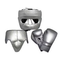 Gants de boxe professionnels en cuir véritable imperméables et ensembles d'entraînement sur mesure avec fermeture à lacets pour la lutte