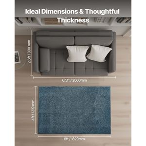 Tapis d'entrée industriel robuste en PVC de qualité commerciale 6 x 4 pieds avec bordure en W pour intérieur et extérieur - Product Image 1