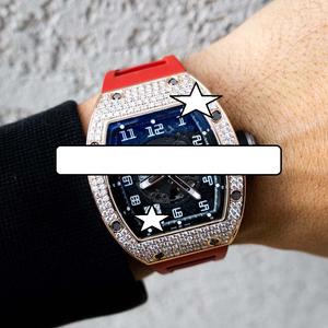 Reloj Unisex Deportivo de Lujo con Diamantes Moissanite VVS1, Cristal Analógico de Cuarzo, Caja Elegante de Acero Inoxidable - Product Image 4