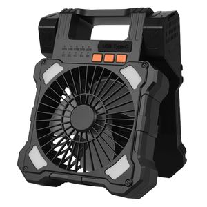 Ventilatore Solare Portatile da 8 Pollici Senza Fili con Timer a 5 Velocità, Lanterna LED Ricaricabile da 20000mAh, Pannello Pieghevole da 7W - Product Image 6