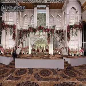 Escenario Profesional Moderno, Clásico y Sencillo para Celebraciones de Boda Blancas Estilo Real - Product Image 5