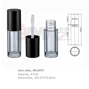 Tube de gloss à lèvres en plastique vide de 4 ml avec logo personnalisé, contenant pour cosmétiques liquides - Product Image 1