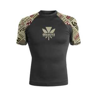 เสื้อรัดกล้ามเนื้อ MMA คุณภาพสูง ชุดต่อสู้แบบกำหนดเอง แห้งเร็ว เสื้อคอมเพรสชั่นสำหรับฝึกซ้อม BJJ ผลิตโดยผู้ผลิตในปากีสถาน - Product Image 3
