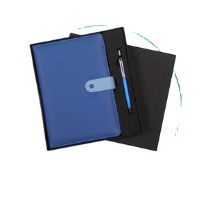 Juego de regalo con logotipo personalizado 2 en 1 Juego de regalo de diario de cuero y bolígrafo de negocios promocional personalizado de bienvenida corporativa de lujo - Product Image 1