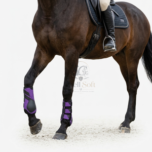 Bottes de brossage équestres professionnelles, conçues avec des matériaux robustes, un rembourrage confortable et une conception pratique pour l'écurie. - Product Image 6