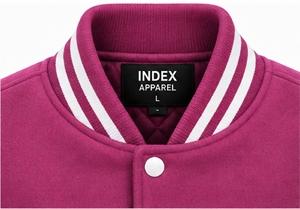 เสื้อแจ็คเก็ตเบสบอลผู้ชายแบบมีปักลายสีสันตัดกัน ยี่ห้อ Index Apparel ติดกระดุมแบบ Snap - Product Image 6