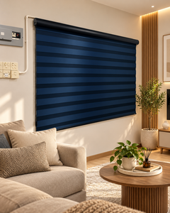Hochwertige Motorisierte Rollos, Intelligente Fernbedienung Elektrische Polyester-Jalousien für Zuhause und Büro Sonnenschutz & Sichtschutz - Product Image 1