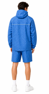 Water Activated Pattern Reveal Windbreaker Suit Wholesale Quick Dry Breathable 2 Piece Sets Waterproof Windbreaker men's jackets - Product Image 4