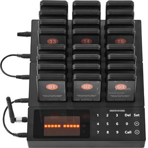 Sistema Pager Wireless per Ristoranti, Raggio d'Azione 400m, per Gestione Code Clienti, Funzioni di Attesa Clinica, Beeper con Vibrazione per Clienti - Product Image 5