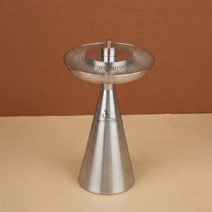 Luxury Metal <b>Bakhoor</b> Burner Gold Finish Lattice Top & Silver Cone Base. Elegant Arabic <b>Oud</b> Incense Holder For Home Fragrance - Product Image 5