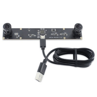 Module de caméra USB binoculaire synchrone 4MP 1080P 30 FPS avec mise au point fixe, reconstruction 3D, vision stéréo VR et mesure de distance