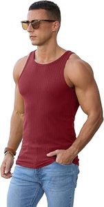 Débardeur de sport pour homme en coton respirant, personnalisable avec logo, idéal pour la gym, le fitness, l'entraînement et la musculation - Product Image 5