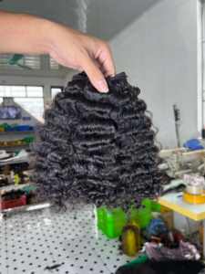 CDYHAIRVN Paquetes de Cabello Humano Virgen Rizado Vietnamita, Densidad Completa, Puntas Gruesas, Textura de Rizo Natural, No Remy, Doble Trama a Máquina - Product Image 5