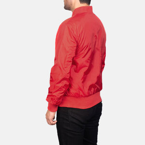 New Arrivals Men's Coated <b>Canvas</b> Stand Collar Windproof Breathable Bomber Jacket <b>Plain</b> Color - Product Image 6