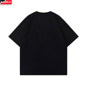 NOEX Men's Pink Oversized T-Shirt Short Sleeve O-Neck Cotton Jersey Streetwear Letter Print Front <b>Logo</b> - Product Image 2