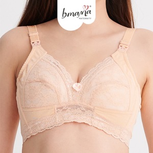 Bmama Plus Size Nursing <b>Bra</b> Cotton Push Maternity Breastfeeding Pumping <b>Bra</b> 2 Way Feeding Underwire Support Adults - Product Image 5