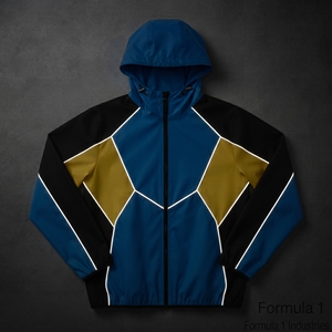 Chaqueta Cortavientos con Capucha Unisex Personalizada al por Mayor, con Ribete Reflectante de 3mm, Impermeable, Ligera, para Actividades al Aire Libre, con Cierre - Product Image 5