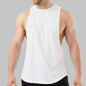 Men's <b>Black</b> Sleeveless <b>Tank</b> <b>Top</b> O-Neck Solid Color Casual Breathable Quick Dry Polyester/Cotton Knitted Fit Wear - Product Image 5