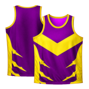 Maillot de basket-ball athlétique pour homme, écologique, à séchage rapide, respirant, en mesh, avec logo personnalisé pour les entraînements et les matchs d'équipe - Product Image 1